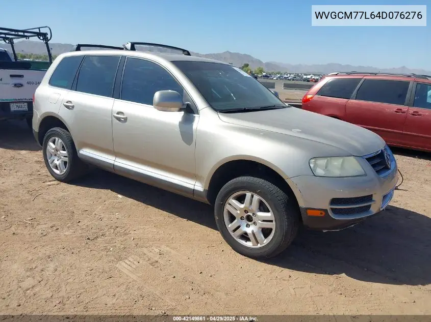 2004 Volkswagen Touareg V8 VIN: WVGCM77L64D076276 Lot: 42149861