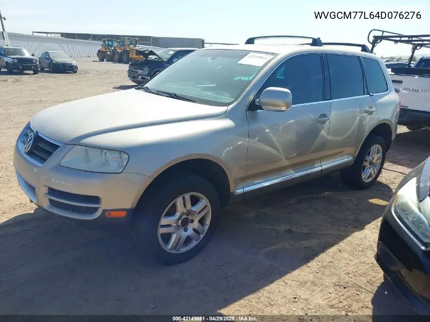 2004 Volkswagen Touareg V8 VIN: WVGCM77L64D076276 Lot: 42149861