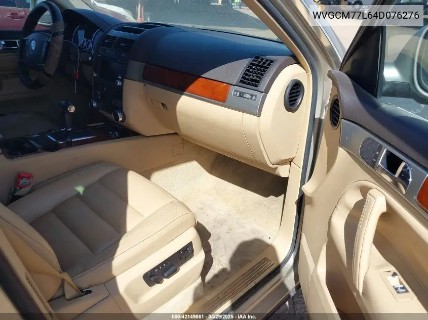 2004 Volkswagen Touareg V8 VIN: WVGCM77L64D076276 Lot: 42149861