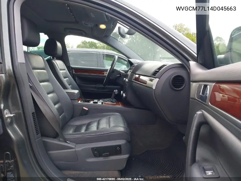 2004 Volkswagen Touareg V8 VIN: WVGCM77L14D045663 Lot: 42170895