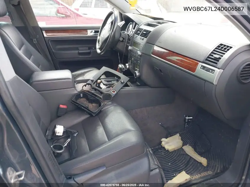 2004 Volkswagen Touareg V6 VIN: WVGBC67L24D006587 Lot: 42575755