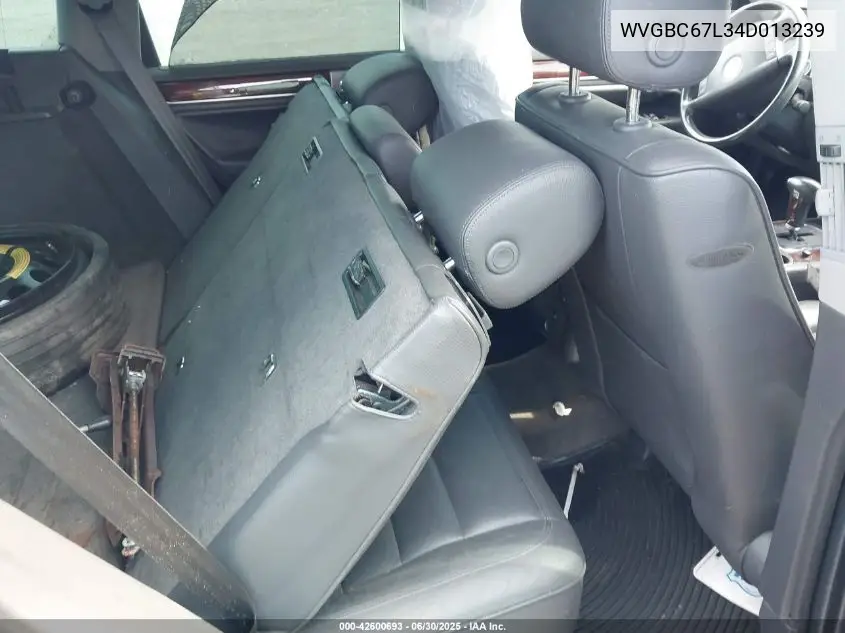 2004 Volkswagen Touareg V6 VIN: WVGBC67L34D013239 Lot: 42600693