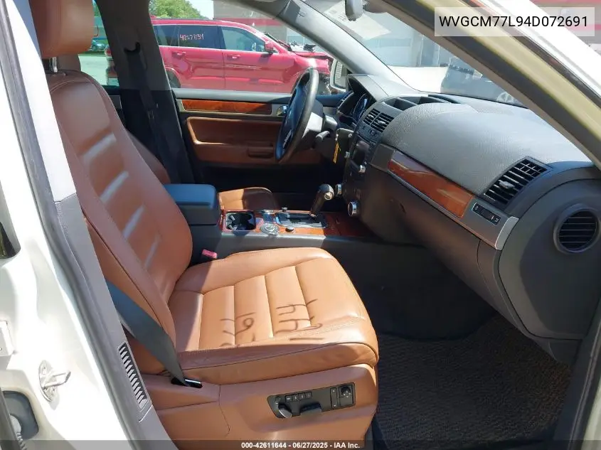 2004 Volkswagen Touareg V8 VIN: WVGCM77L94D072691 Lot: 42611644