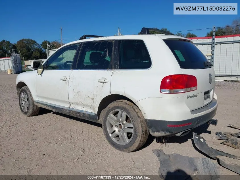 2005 Volkswagen Touareg V8 VIN: WVGZM77L15D032276 Lot: 41167339