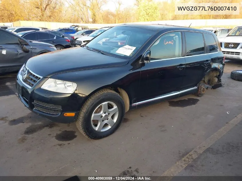 2006 Volkswagen Touareg V6 VIN: WVGZG77L76D007410 Lot: 40983059