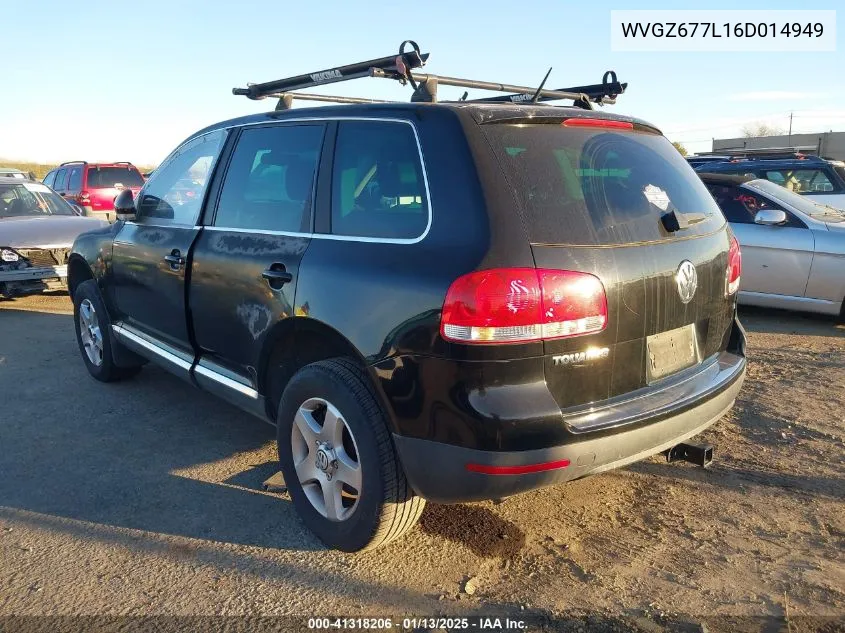 2006 Volkswagen Touareg VIN: WVGZ677L16D014949 Lot: 41318206