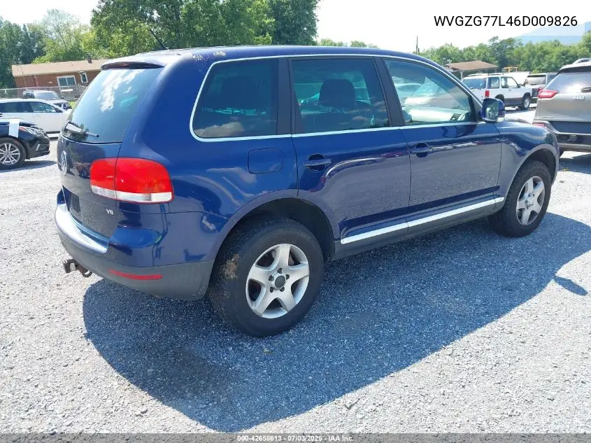 2006 Volkswagen Touareg V6 VIN: WVGZG77L46D009826 Lot: 42658613