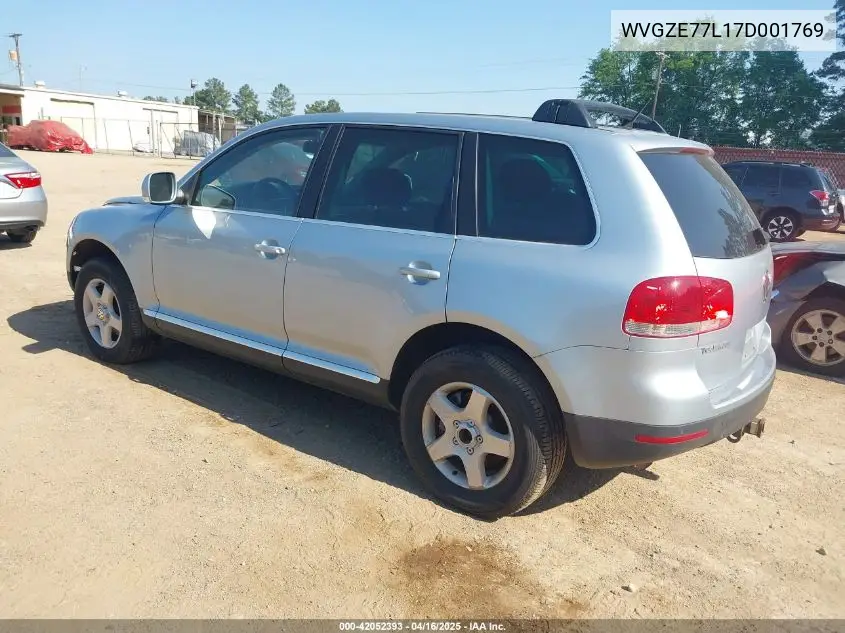 2007 Volkswagen Touareg V6 VIN: WVGZE77L17D001769 Lot: 42052393
