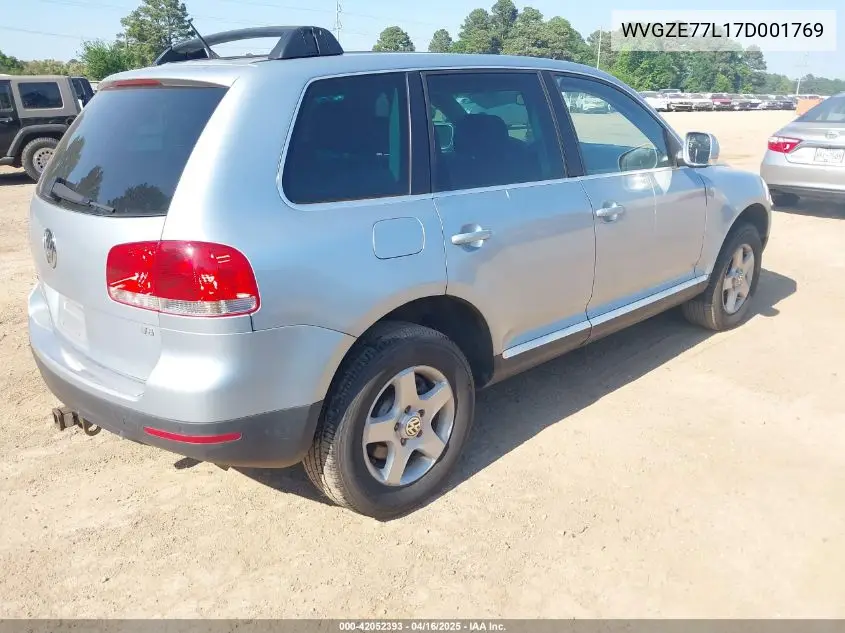2007 Volkswagen Touareg V6 VIN: WVGZE77L17D001769 Lot: 42052393