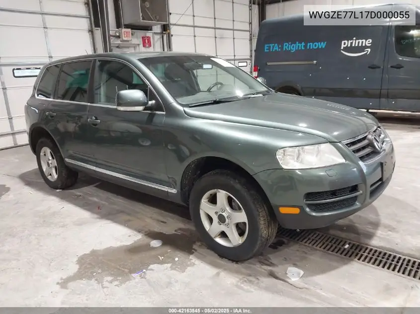 2007 Volkswagen Touareg V6 VIN: WVGZE77L17D000055 Lot: 42163545