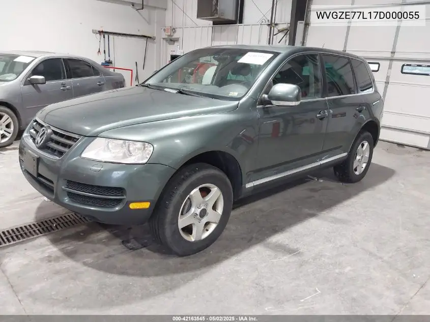 2007 Volkswagen Touareg V6 VIN: WVGZE77L17D000055 Lot: 42163545