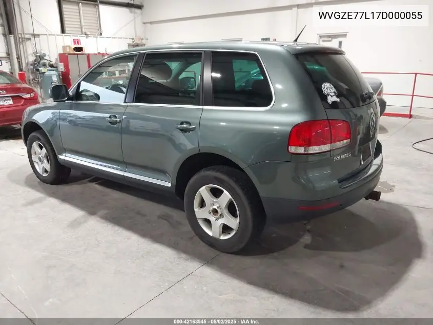 2007 Volkswagen Touareg V6 VIN: WVGZE77L17D000055 Lot: 42163545