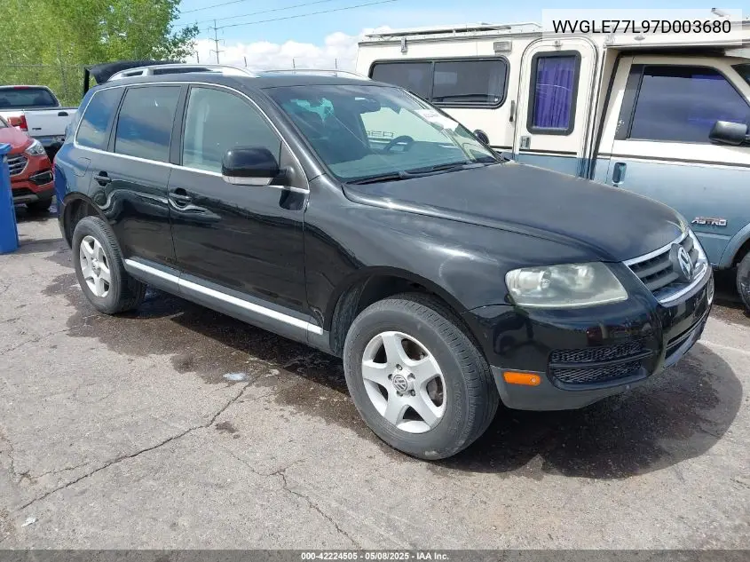 2007 Volkswagen Touareg V6 VIN: WVGLE77L97D003680 Lot: 42224505