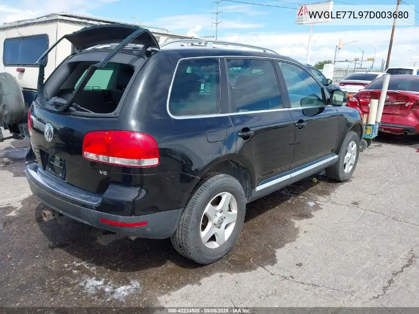 2007 Volkswagen Touareg V6 VIN: WVGLE77L97D003680 Lot: 42224505
