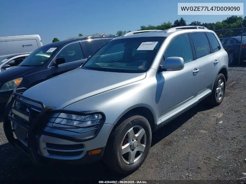 2007 Volkswagen Touareg V6 VIN: WVGZE77L47D009090 Lot: 42544507