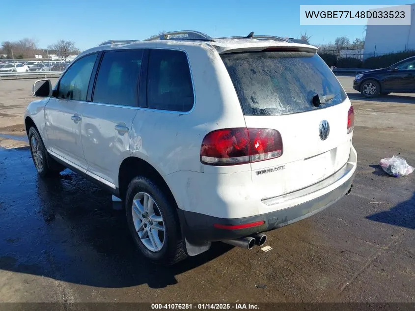 2008 Volkswagen Touareg 2 Vr6 Fsi VIN: WVGBE77L48D033523 Lot: 41076281