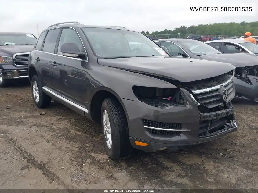 2008 Volkswagen Touareg 2 Vr6 Fsi VIN: WVGBE77L58D001535 Lot: 42110888