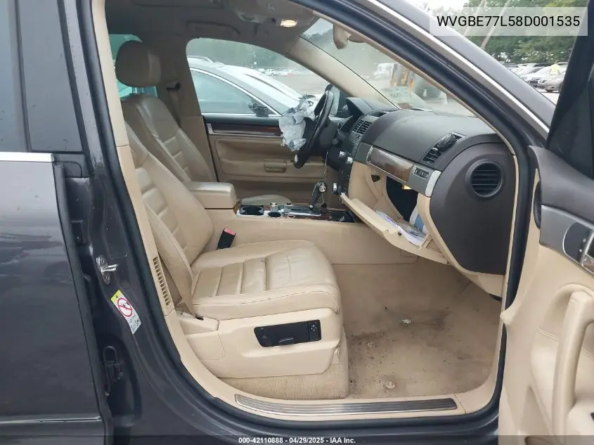 2008 Volkswagen Touareg 2 Vr6 Fsi VIN: WVGBE77L58D001535 Lot: 42110888