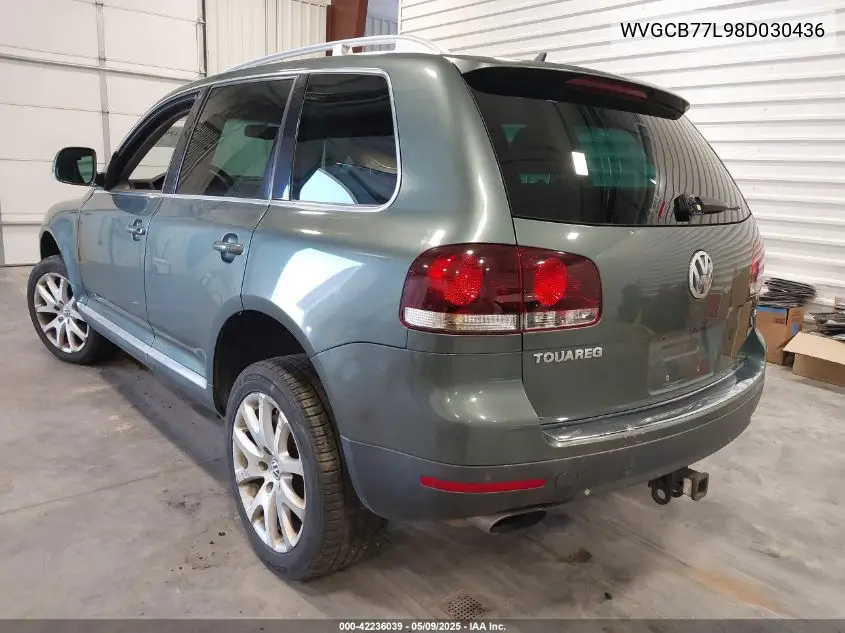 2008 Volkswagen Touareg 2 V8 Fsi VIN: WVGCB77L98D030436 Lot: 42236039