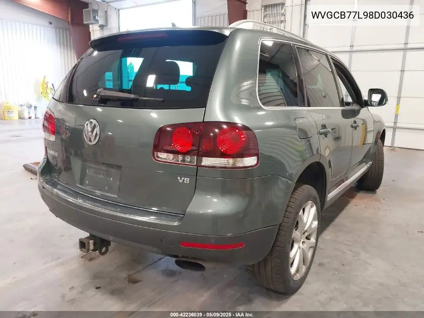 2008 Volkswagen Touareg 2 V8 Fsi VIN: WVGCB77L98D030436 Lot: 42236039