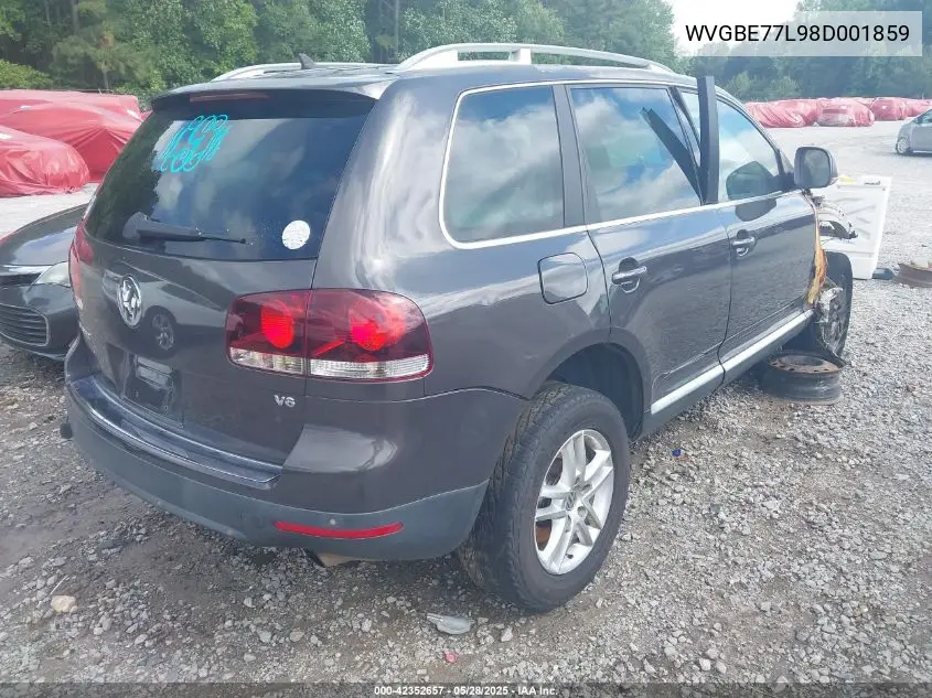 2008 Volkswagen Touareg 2 Vr6 Fsi VIN: WVGBE77L98D001859 Lot: 42352657
