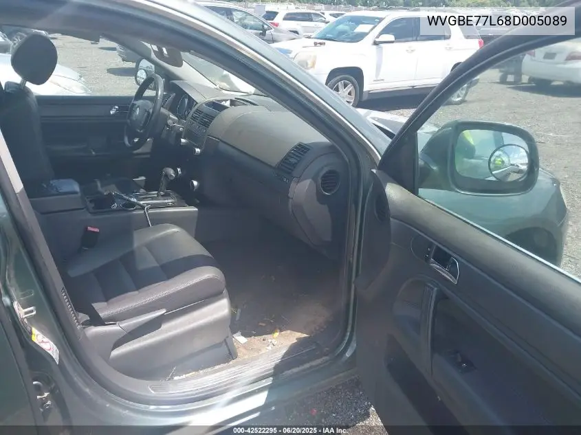 2008 Volkswagen Touareg 2 Vr6 Fsi VIN: WVGBE77L68D005089 Lot: 42522295