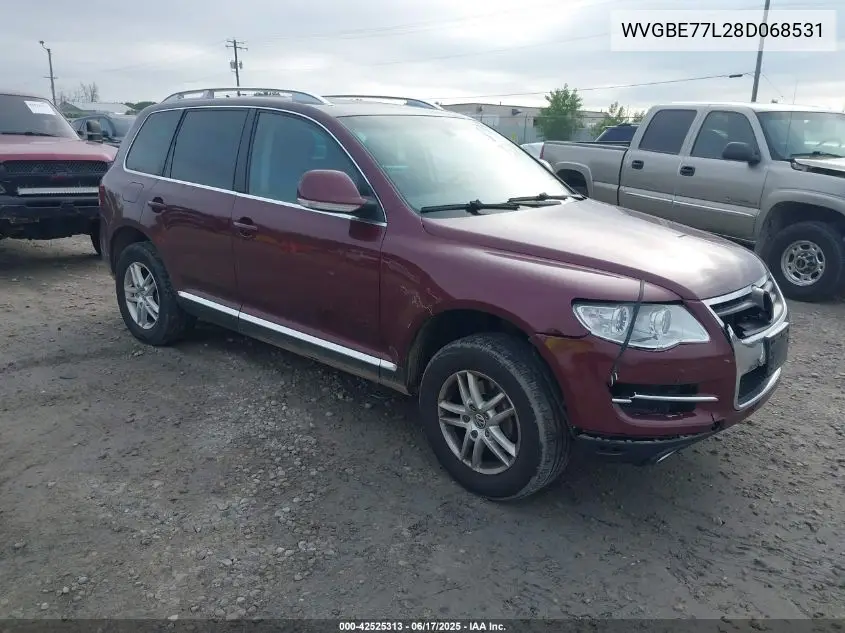 2008 Volkswagen Touareg 2 Vr6 Fsi VIN: WVGBE77L28D068531 Lot: 42525313