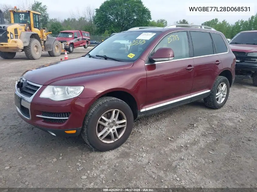 2008 Volkswagen Touareg 2 Vr6 Fsi VIN: WVGBE77L28D068531 Lot: 42525313