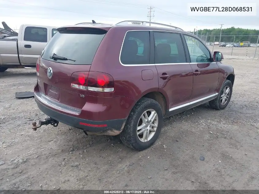 2008 Volkswagen Touareg 2 Vr6 Fsi VIN: WVGBE77L28D068531 Lot: 42525313