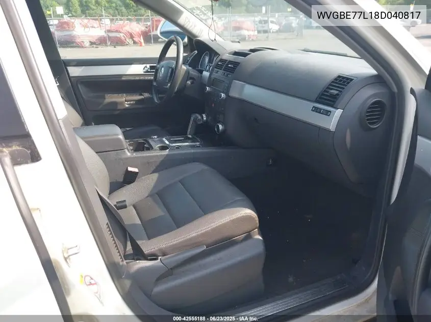 2008 Volkswagen Touareg 2 Vr6 Fsi VIN: WVGBE77L18D040817 Lot: 42555188