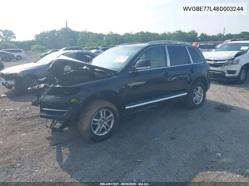 2008 Volkswagen Touareg 2 V6 VIN: WVGBE77L48D003244 Lot: 42617237