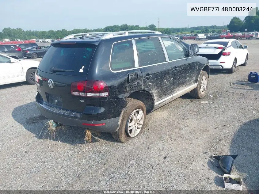2008 Volkswagen Touareg 2 V6 VIN: WVGBE77L48D003244 Lot: 42617237