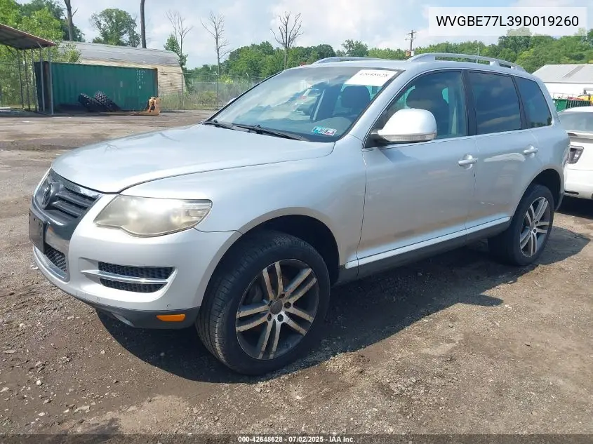 2009 Volkswagen Touareg 2 Vr6 Fsi VIN: WVGBE77L39D019260 Lot: 42648628