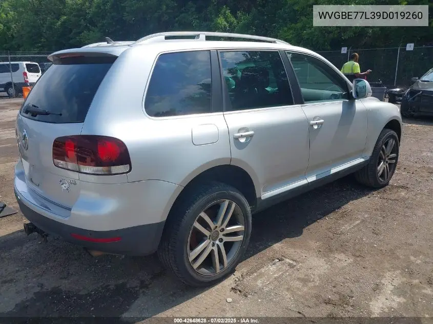2009 Volkswagen Touareg 2 Vr6 Fsi VIN: WVGBE77L39D019260 Lot: 42648628