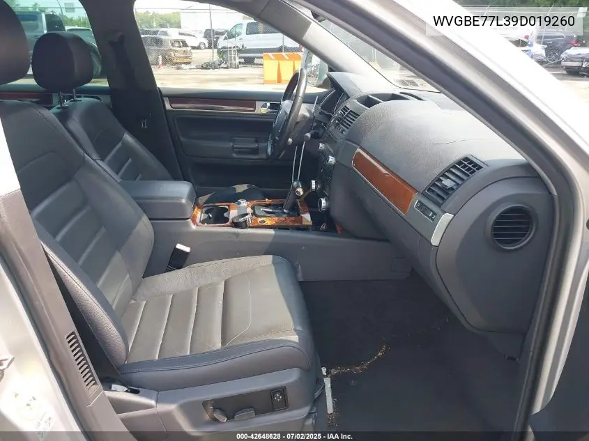 2009 Volkswagen Touareg 2 Vr6 Fsi VIN: WVGBE77L39D019260 Lot: 42648628