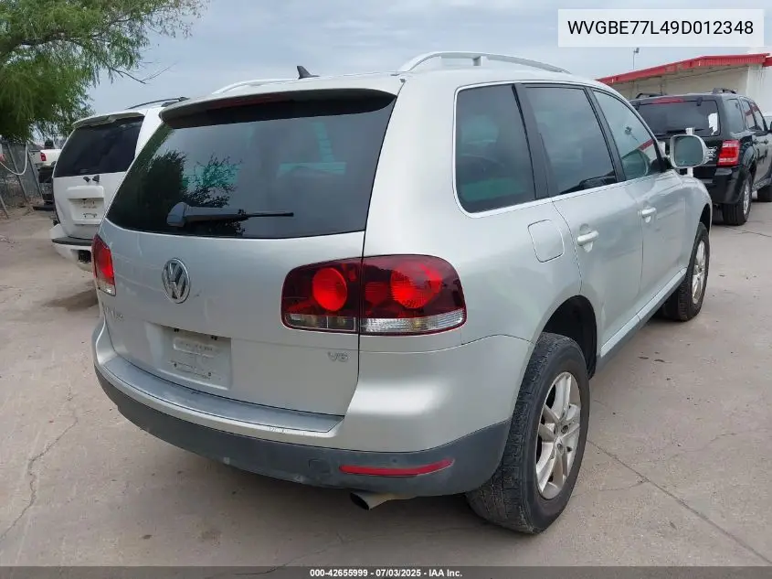 2009 Volkswagen Touareg 2 Vr6 Fsi VIN: WVGBE77L49D012348 Lot: 42655999
