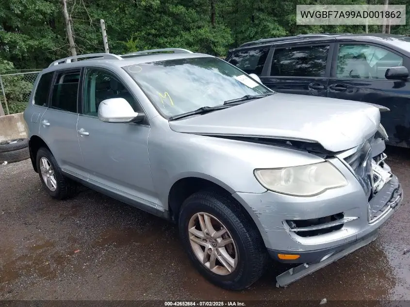 2010 Volkswagen Touareg Vr6 Fsi VIN: WVGBF7A99AD001862 Lot: 42652684