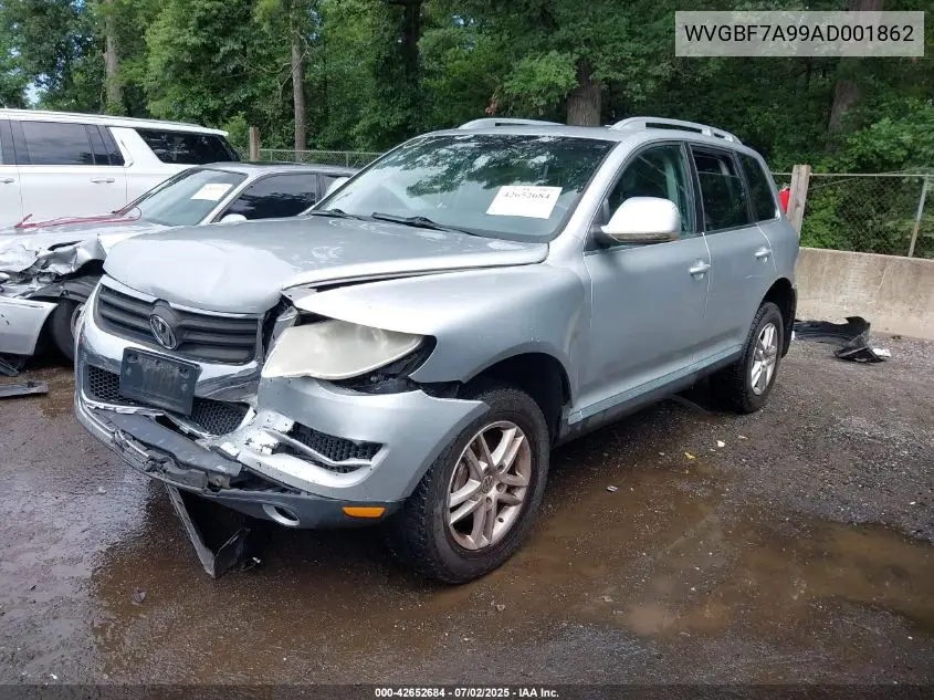 2010 Volkswagen Touareg Vr6 Fsi VIN: WVGBF7A99AD001862 Lot: 42652684
