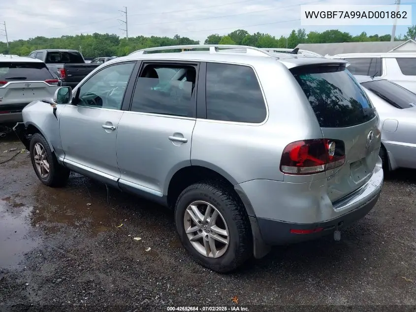 2010 Volkswagen Touareg Vr6 Fsi VIN: WVGBF7A99AD001862 Lot: 42652684