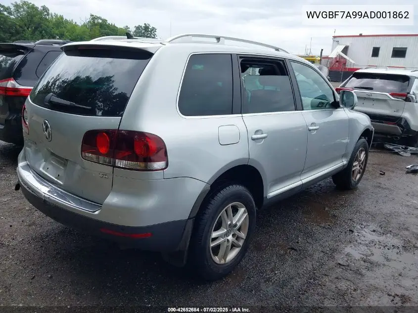 2010 Volkswagen Touareg Vr6 Fsi VIN: WVGBF7A99AD001862 Lot: 42652684