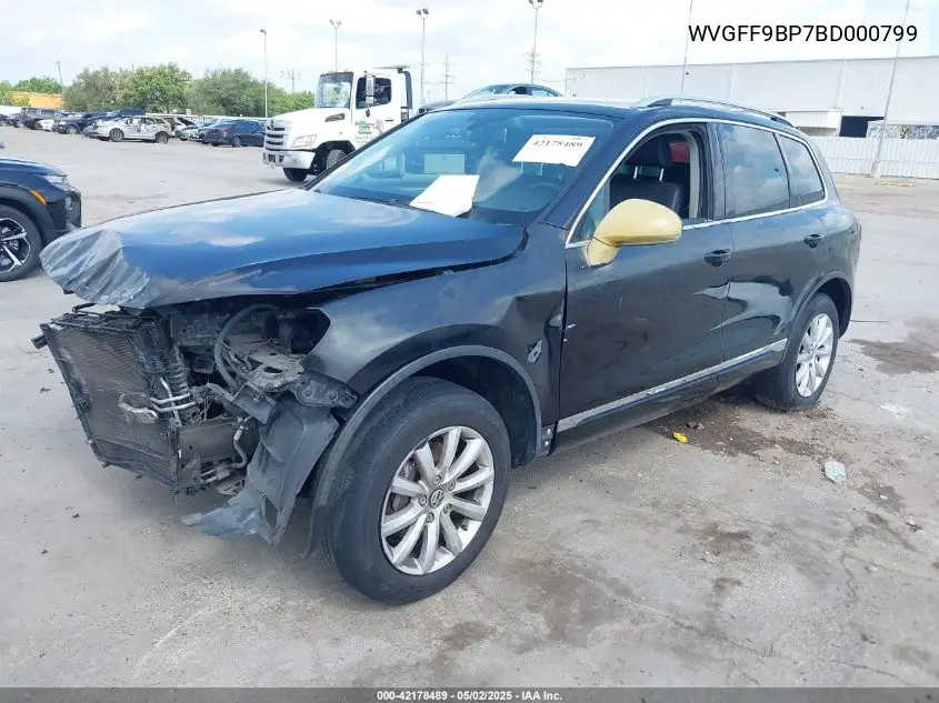 2011 Volkswagen Touareg Vr6 Sport VIN: WVGFF9BP7BD000799 Lot: 42178489