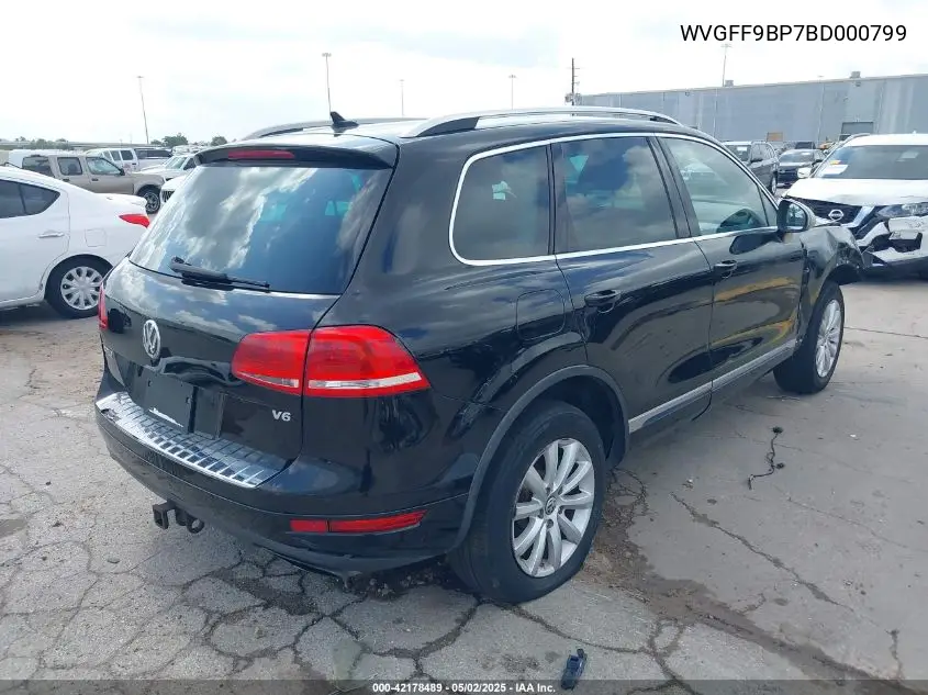 2011 Volkswagen Touareg Vr6 Sport VIN: WVGFF9BP7BD000799 Lot: 42178489