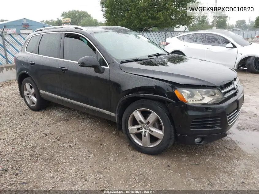 2012 Volkswagen Touareg Tdi Lux VIN: WVGEK9BPXCD010820 Lot: 42531423