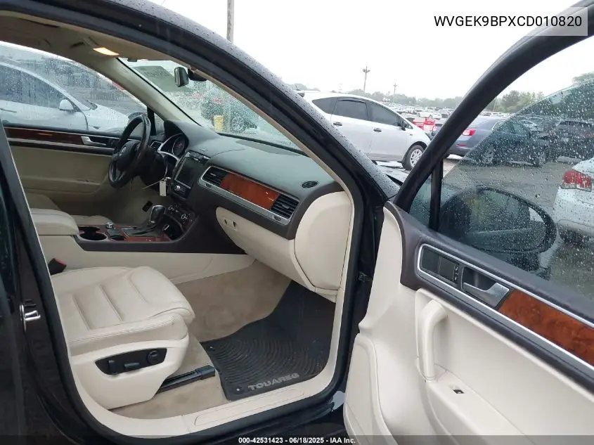2012 Volkswagen Touareg Tdi Lux VIN: WVGEK9BPXCD010820 Lot: 42531423