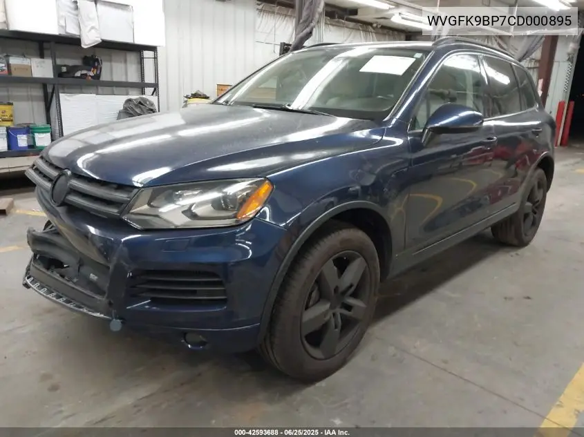 2012 Volkswagen Touareg Tdi Lux VIN: WVGFK9BP7CD000895 Lot: 42593688
