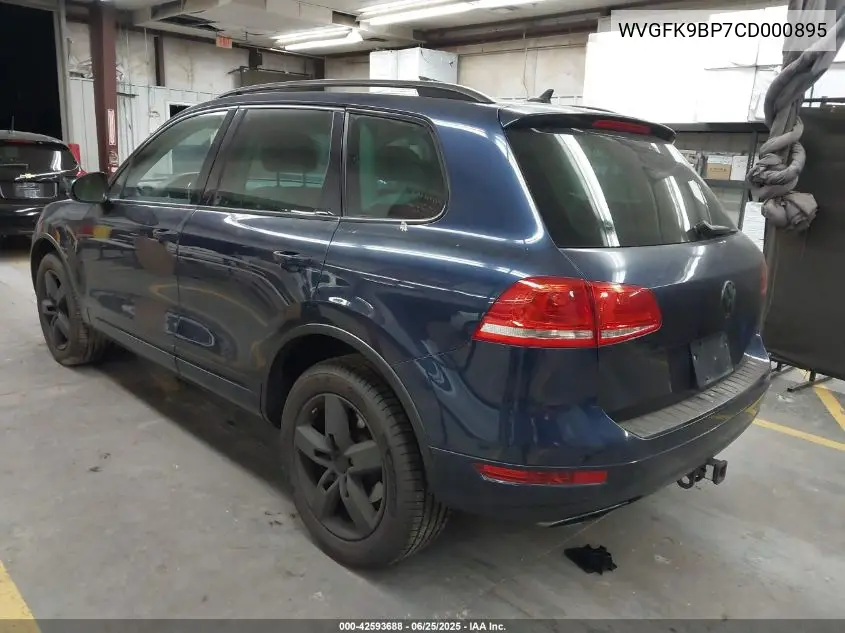 2012 Volkswagen Touareg Tdi Lux VIN: WVGFK9BP7CD000895 Lot: 42593688