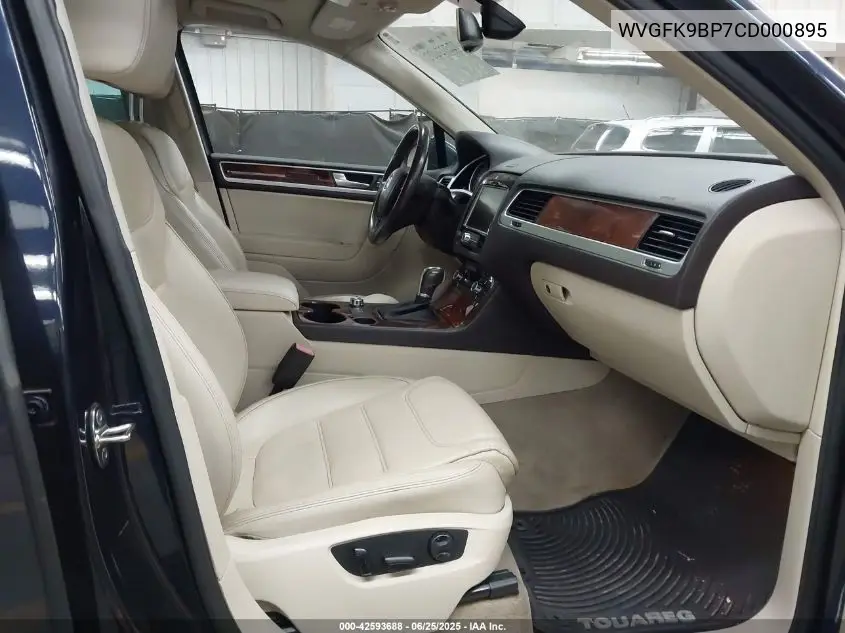2012 Volkswagen Touareg Tdi Lux VIN: WVGFK9BP7CD000895 Lot: 42593688