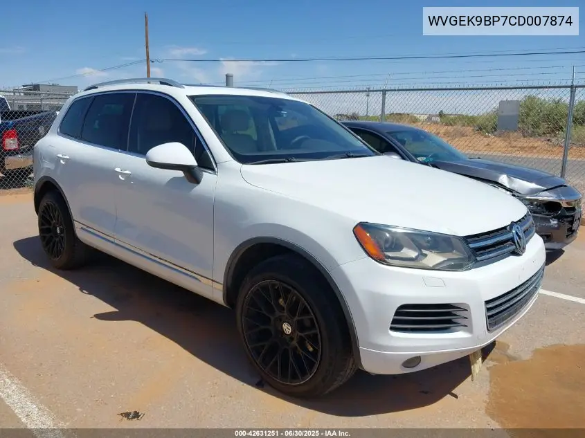 2012 Volkswagen Touareg Tdi Lux VIN: WVGEK9BP7CD007874 Lot: 42631251