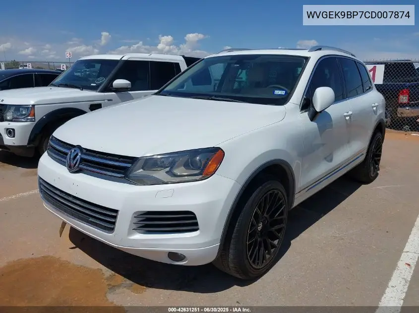 2012 Volkswagen Touareg Tdi Lux VIN: WVGEK9BP7CD007874 Lot: 42631251