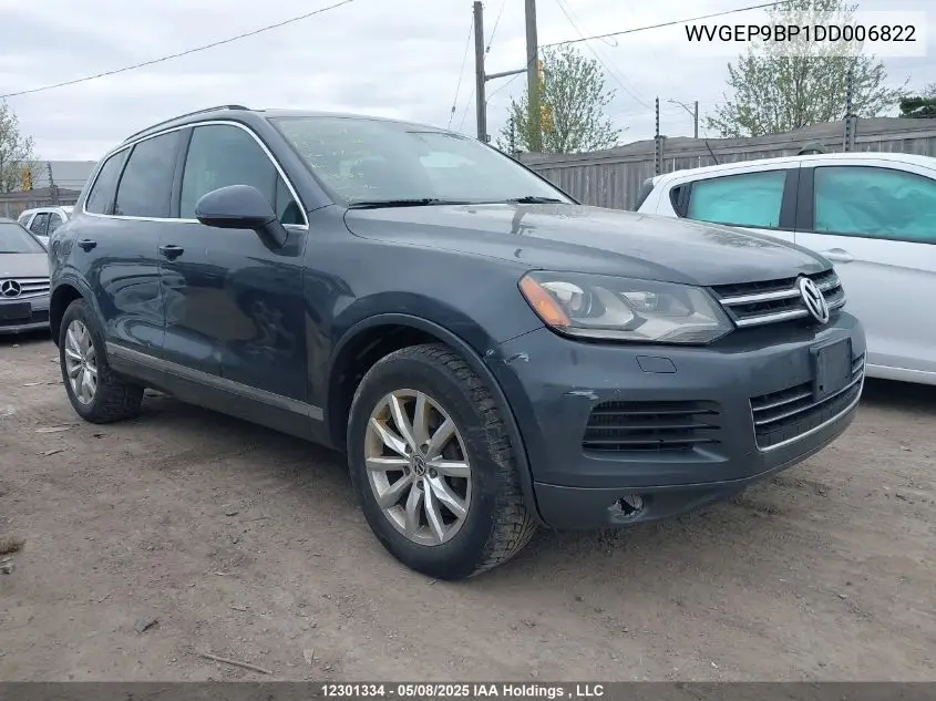 2013 Volkswagen Touareg Tdi Lux VIN: WVGEP9BP1DD006822 Lot: 12301334